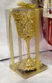 Glass Kiddush Cup on Foot