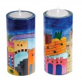 Emanuel Hand Painted Candlesticks