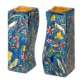 Emanuel Hand Painted Candlesticks