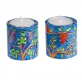 Emanuel Hand Painted Candlesticks