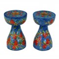 Emanuel Hand Painted Candlesticks