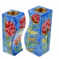 Emanuel Hand Painted Candlesticks