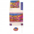 Yair emanuel Cotton and Silk Tallit – Vista in color TWS-1