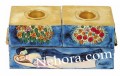 Figures Chanukah Menorah and Shabbat Candlesticks