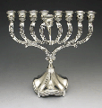 Silver Plate Menorah 9.5" M-883