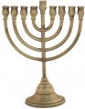 Classic 8" Pewter  Menorah (M-208-P)