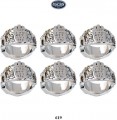 Chamsa Napkin Ring set