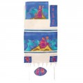 Yair emanuel Cotton and Silk Tallit – Miriam and Debora TWS-5
