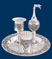 Havdalah Silver plated 4pc set grape design