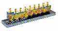 Jerusalem Chanukah Dreidel Menorah