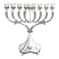 chanukah menorah  Nickel  9" (M-6623-N)