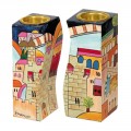 Emanuel Hand Painted Candlesticks