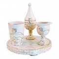 Ceramic Havdala Set<br>Jerusalem of Gold