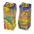 Emanuel Hand Painted Candlesticks