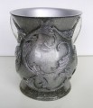 Acrylic Washing Cup Silver With Silver Glitter (WC-AVI569S)