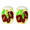 Ceramic Salt and Pepper<br>Pomegranate