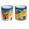 Emanuel Hand Painted Candlesticks