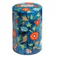 Yair Emanuel Round Tzedakah (Charity) Box -Flowers TZR-5
