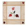 PolySilk Pillow Cover - Gold, Pomegranates