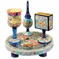 Oriental Wooden Havdalah Set
