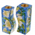 Emanuel Hand Painted Candlesticks
