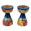 Emanuel Hand Painted Candlesticks