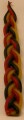 Multi-colored Havdalah candle with 6 wicks  11"  HV-HMC6