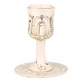 Kiddush Cup and Plate - Jerusalem of Gold