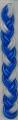 Blue and White Havdalah Candle 10" HV-BWFLAT