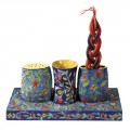 Oriental Wooden Shabbat and Havdalah Set