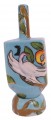 Ceramic Karshi Dreidel + Stand  - Tree of Life (DR-5942)