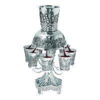 Karshi silver plated kiddush fountain