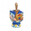 Blue Noah's Ark Dreidel + Stand