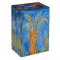 Yair Emanuel Rectangular Tzedakah (Charity) Box -The Seven Species TZS-7