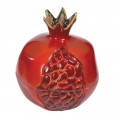 Small Red Pomegranate Aluminum Candlesticks