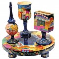 Jerusalem Wooden Havdalah Set