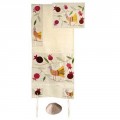 Yair emanuel Embroidered Raw Silk Tallit - Birds gold TFA-7