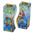 Emanuel Hand Painted Candlesticks