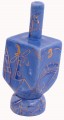 Ceramic Karshi Dreidel + Stand  - Jerusalem Blue (DR-5946)