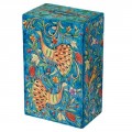Yair Emanuel Rectangular Tzedakah (Charity) Box -peacocks TZS-5